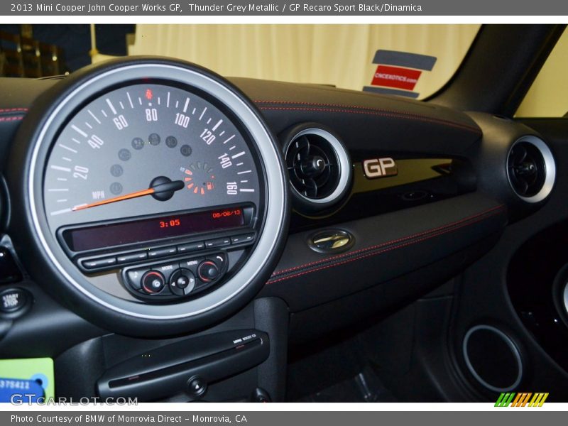 Thunder Grey Metallic / GP Recaro Sport Black/Dinamica 2013 Mini Cooper John Cooper Works GP