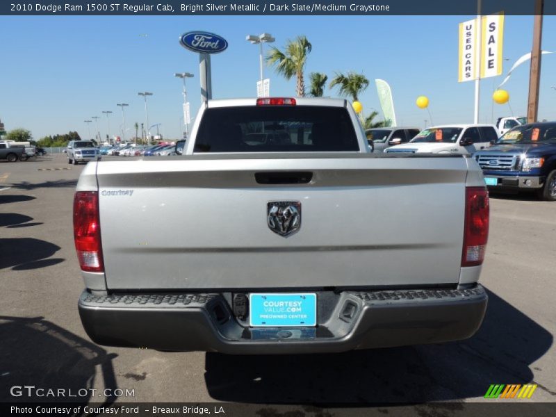 Bright Silver Metallic / Dark Slate/Medium Graystone 2010 Dodge Ram 1500 ST Regular Cab