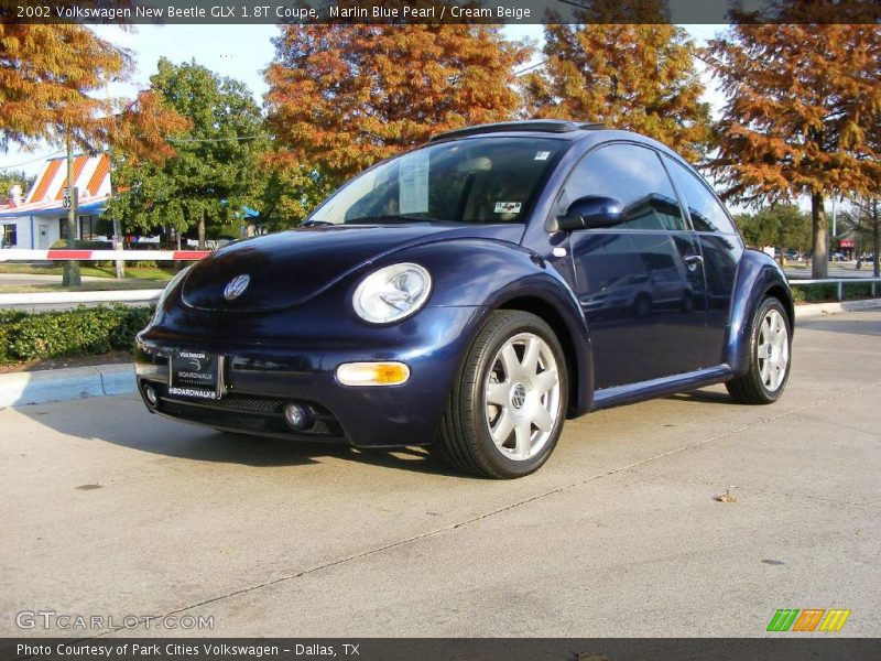 Marlin Blue Pearl / Cream Beige 2002 Volkswagen New Beetle GLX 1.8T Coupe