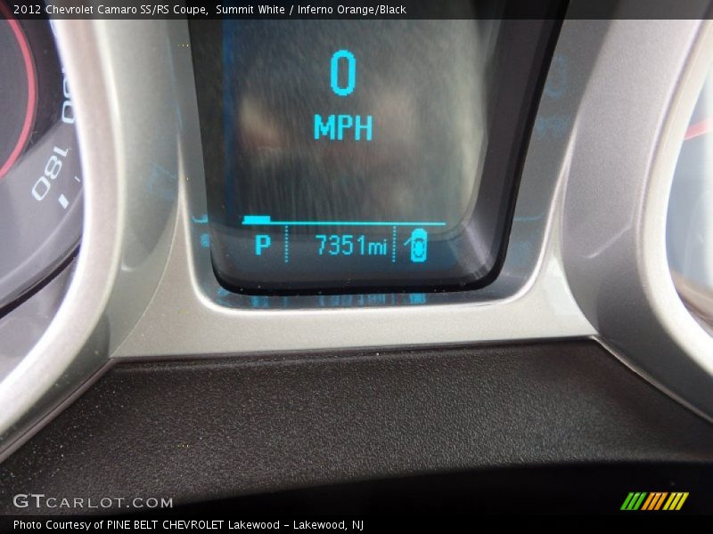 Summit White / Inferno Orange/Black 2012 Chevrolet Camaro SS/RS Coupe