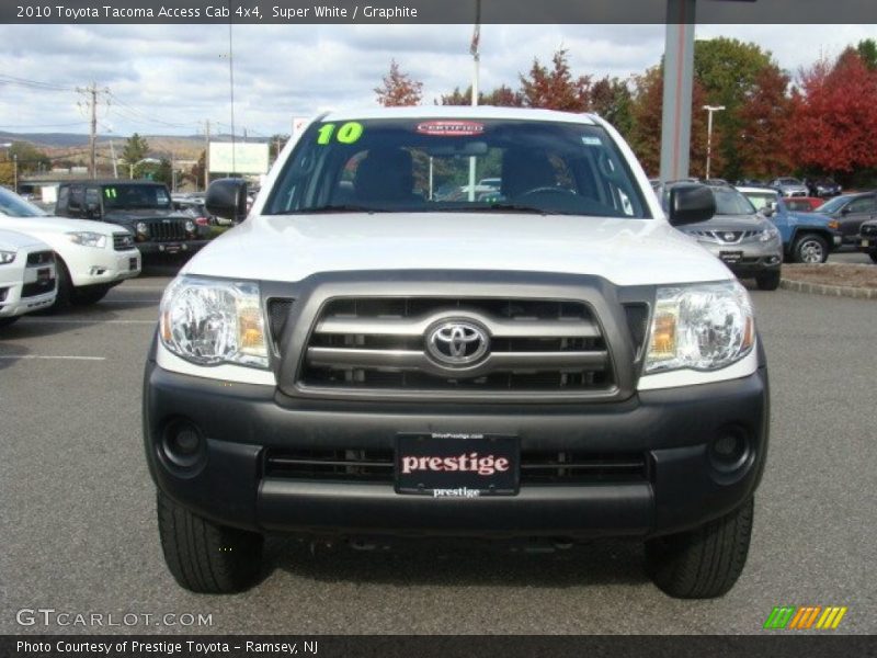 Super White / Graphite 2010 Toyota Tacoma Access Cab 4x4