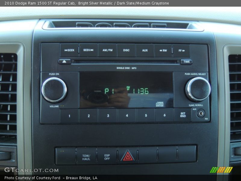 Bright Silver Metallic / Dark Slate/Medium Graystone 2010 Dodge Ram 1500 ST Regular Cab
