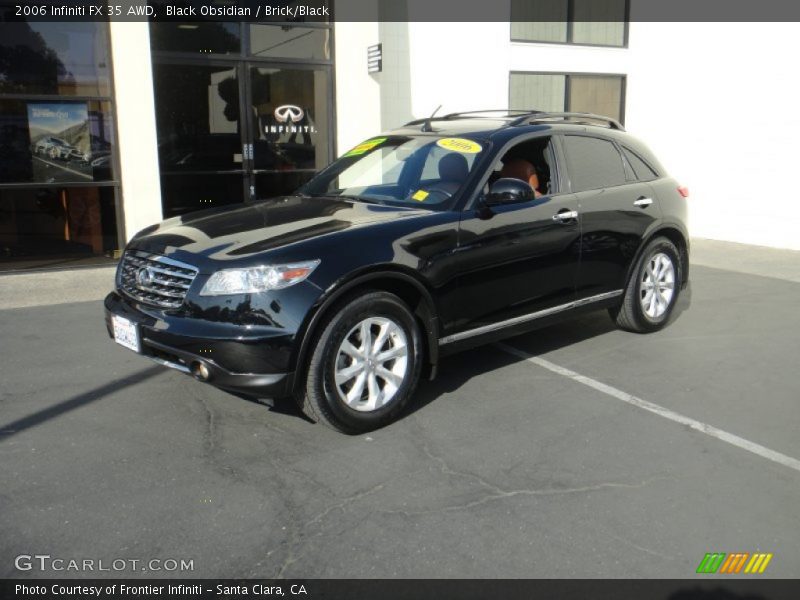 Black Obsidian / Brick/Black 2006 Infiniti FX 35 AWD