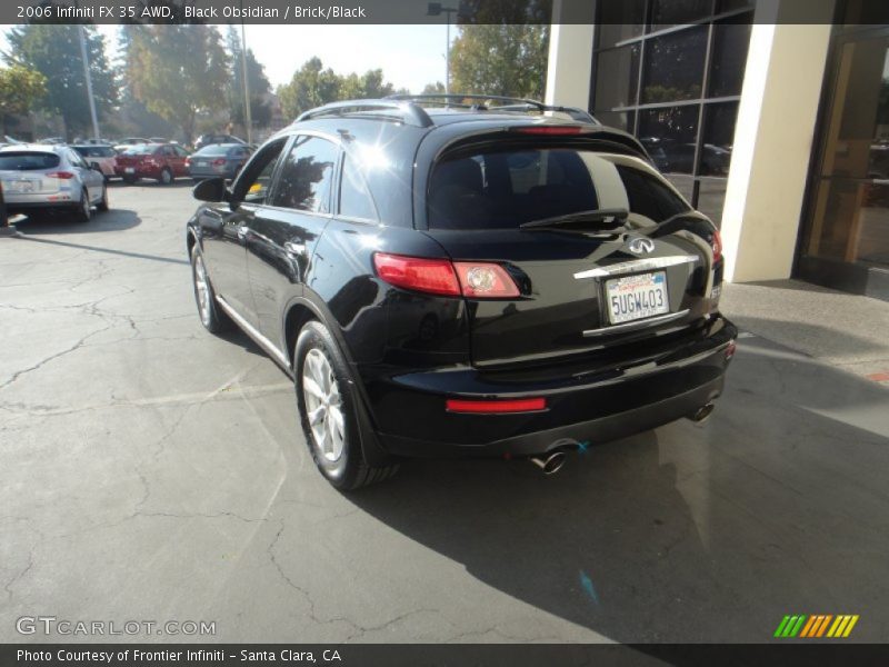 Black Obsidian / Brick/Black 2006 Infiniti FX 35 AWD