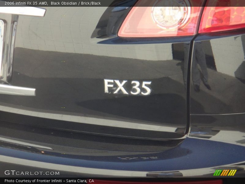 Black Obsidian / Brick/Black 2006 Infiniti FX 35 AWD