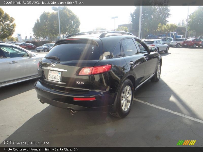 Black Obsidian / Brick/Black 2006 Infiniti FX 35 AWD