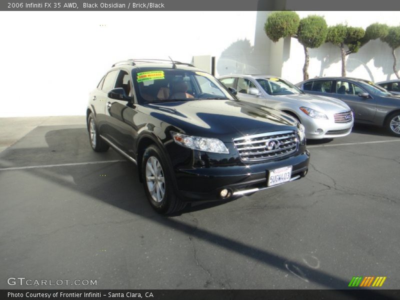 Black Obsidian / Brick/Black 2006 Infiniti FX 35 AWD