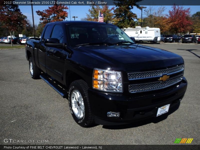 Black / Ebony 2013 Chevrolet Silverado 1500 LTZ Extended Cab 4x4