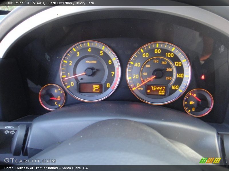 Black Obsidian / Brick/Black 2006 Infiniti FX 35 AWD