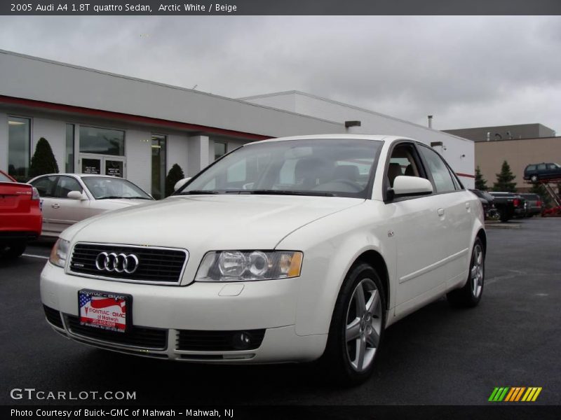 Arctic White / Beige 2005 Audi A4 1.8T quattro Sedan