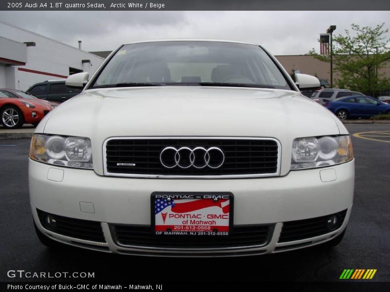 Arctic White / Beige 2005 Audi A4 1.8T quattro Sedan