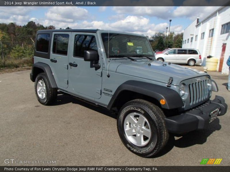 Anvil / Black 2014 Jeep Wrangler Unlimited Sport 4x4