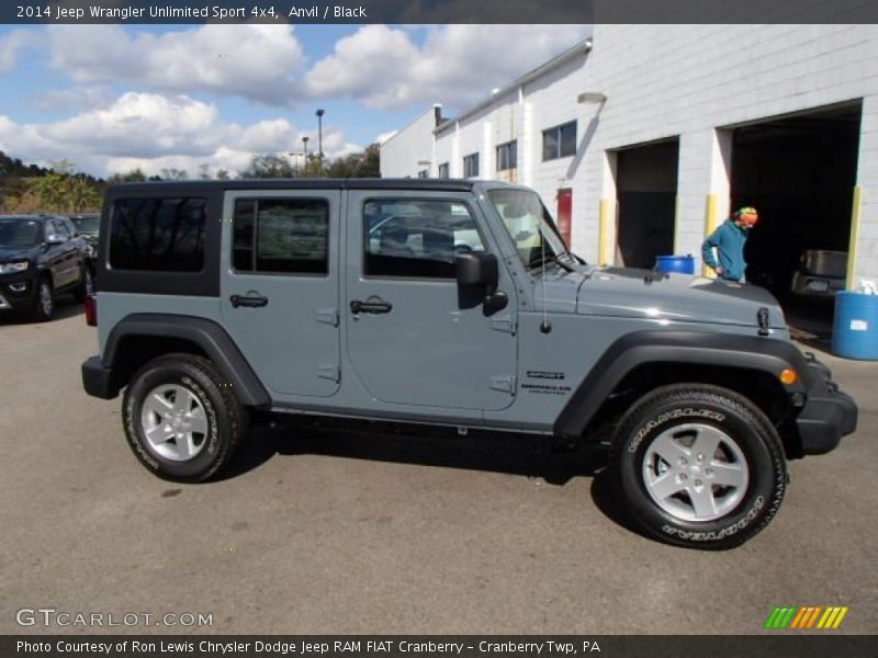Anvil / Black 2014 Jeep Wrangler Unlimited Sport 4x4