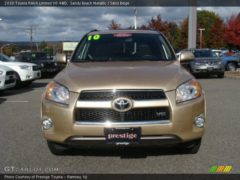 Sandy Beach Metallic / Sand Beige 2010 Toyota RAV4 Limited V6 4WD