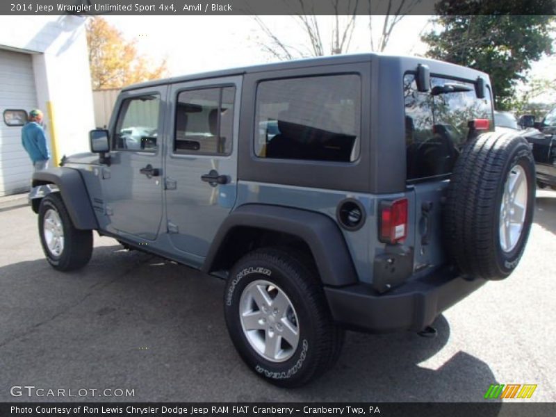 Anvil / Black 2014 Jeep Wrangler Unlimited Sport 4x4