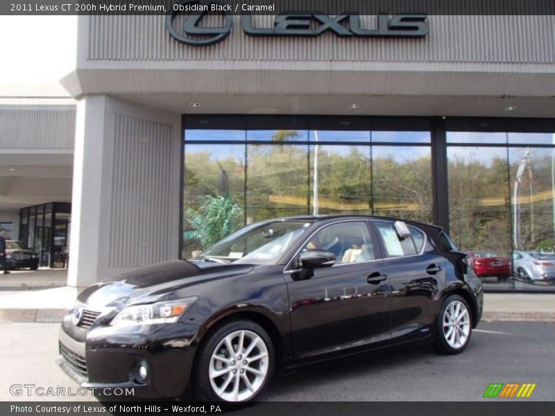 Obsidian Black / Caramel 2011 Lexus CT 200h Hybrid Premium