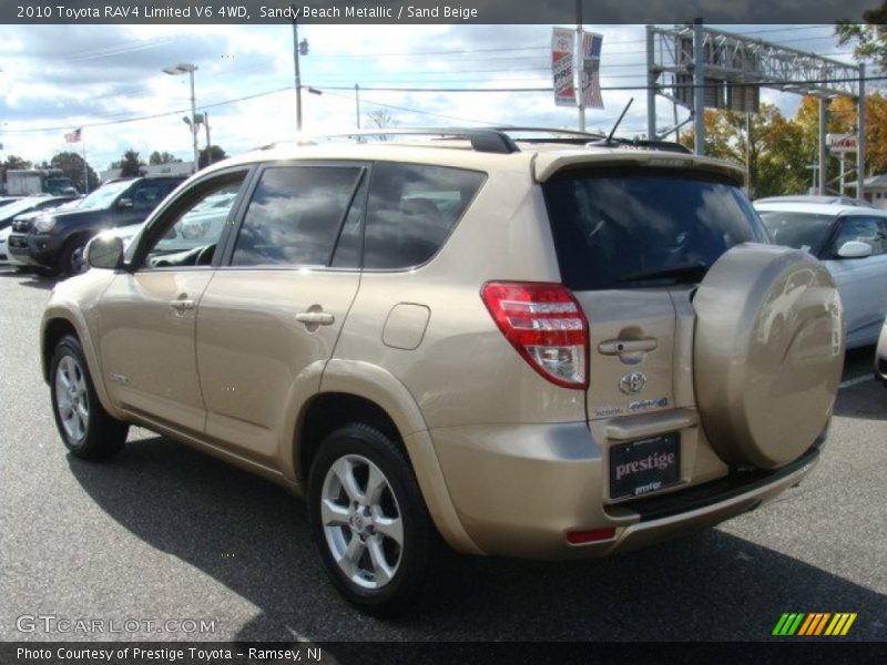 Sandy Beach Metallic / Sand Beige 2010 Toyota RAV4 Limited V6 4WD