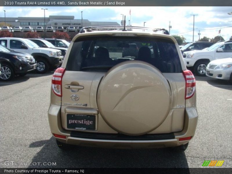 Sandy Beach Metallic / Sand Beige 2010 Toyota RAV4 Limited V6 4WD