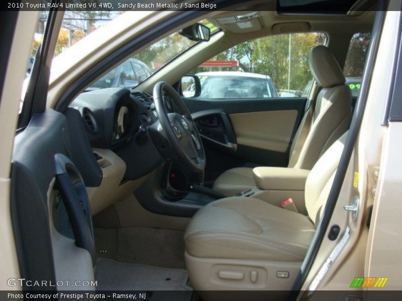 Sandy Beach Metallic / Sand Beige 2010 Toyota RAV4 Limited V6 4WD