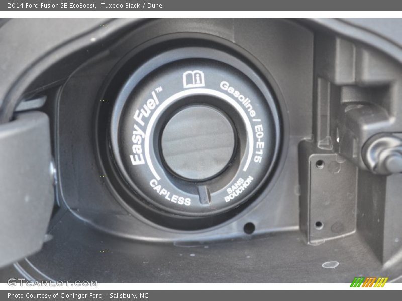Tuxedo Black / Dune 2014 Ford Fusion SE EcoBoost