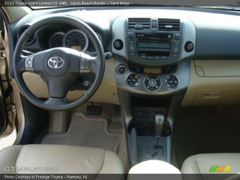 Sandy Beach Metallic / Sand Beige 2010 Toyota RAV4 Limited V6 4WD