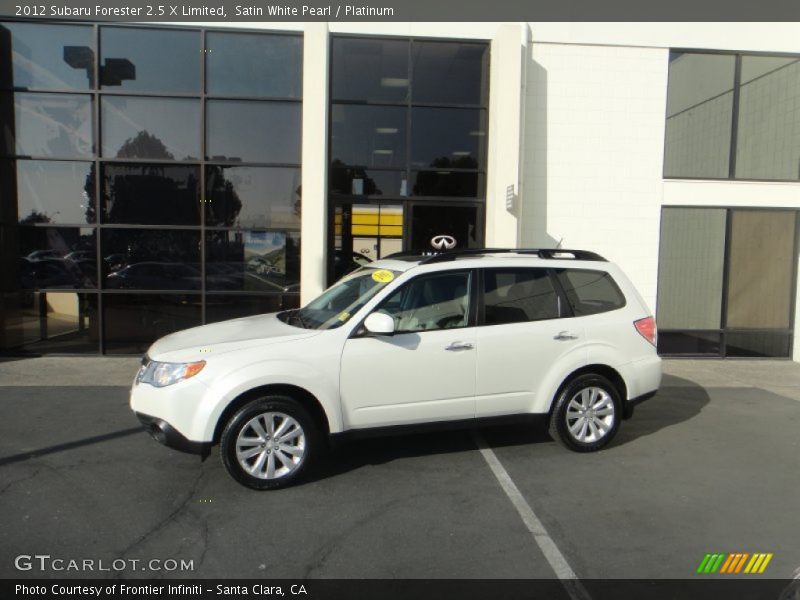 Satin White Pearl / Platinum 2012 Subaru Forester 2.5 X Limited