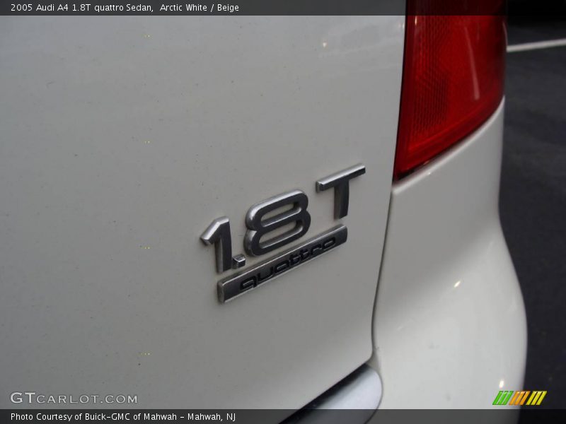Arctic White / Beige 2005 Audi A4 1.8T quattro Sedan