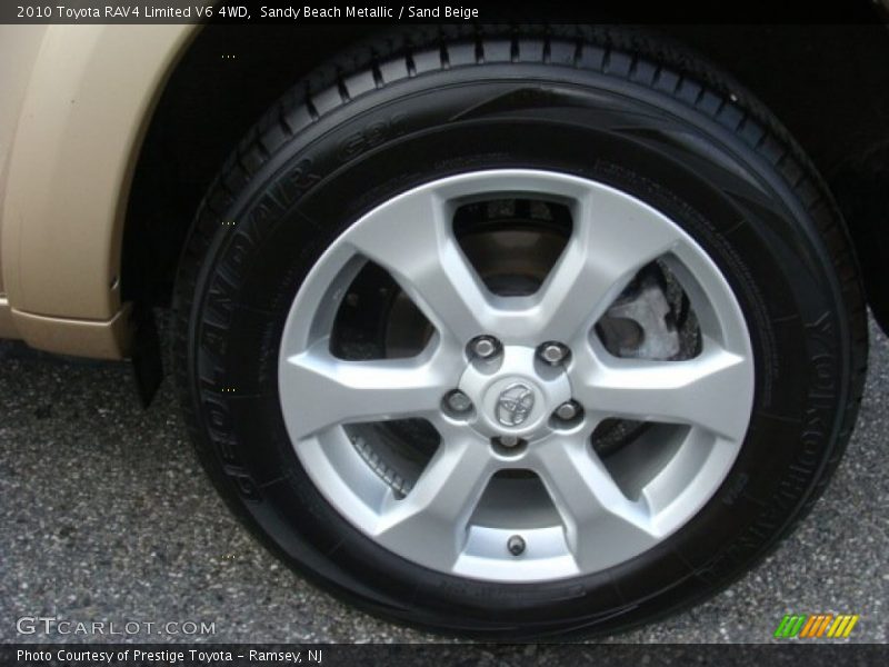 Sandy Beach Metallic / Sand Beige 2010 Toyota RAV4 Limited V6 4WD