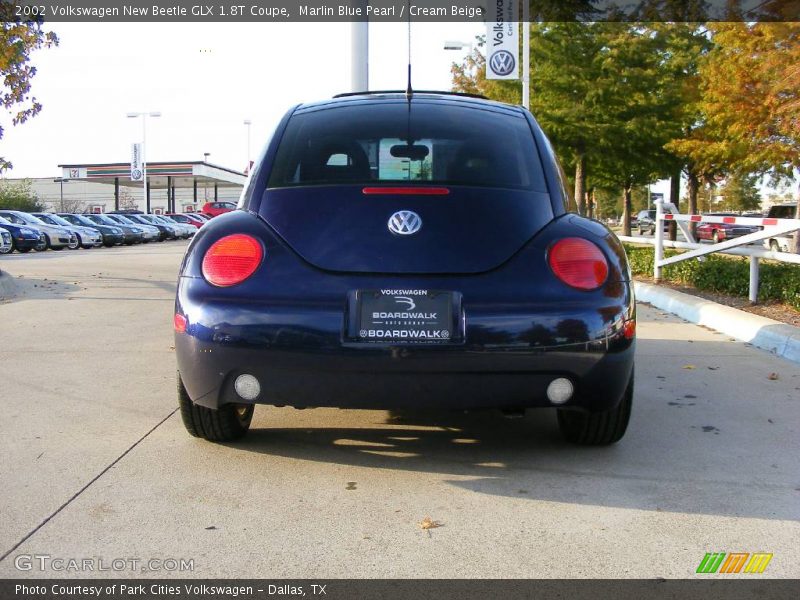 Marlin Blue Pearl / Cream Beige 2002 Volkswagen New Beetle GLX 1.8T Coupe