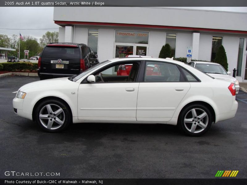 Arctic White / Beige 2005 Audi A4 1.8T quattro Sedan