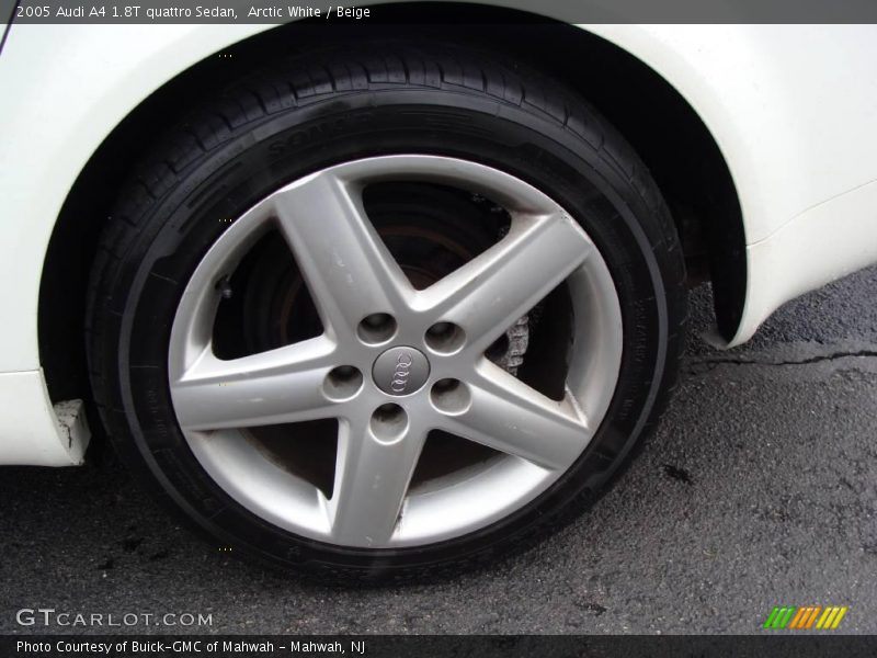 Arctic White / Beige 2005 Audi A4 1.8T quattro Sedan