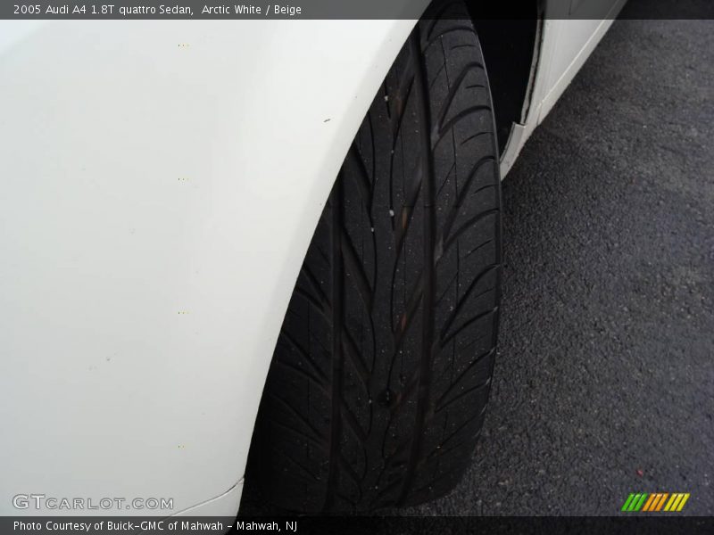 Arctic White / Beige 2005 Audi A4 1.8T quattro Sedan