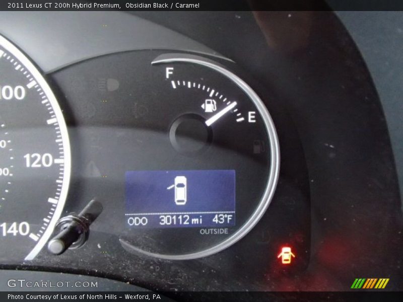 Obsidian Black / Caramel 2011 Lexus CT 200h Hybrid Premium