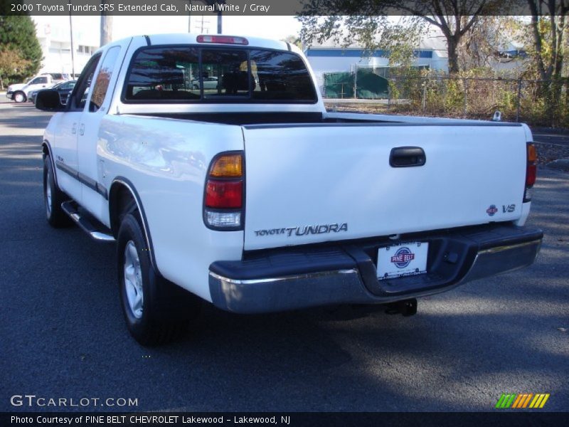 Natural White / Gray 2000 Toyota Tundra SR5 Extended Cab