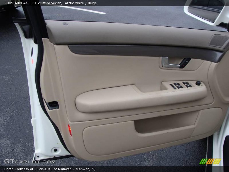 Arctic White / Beige 2005 Audi A4 1.8T quattro Sedan