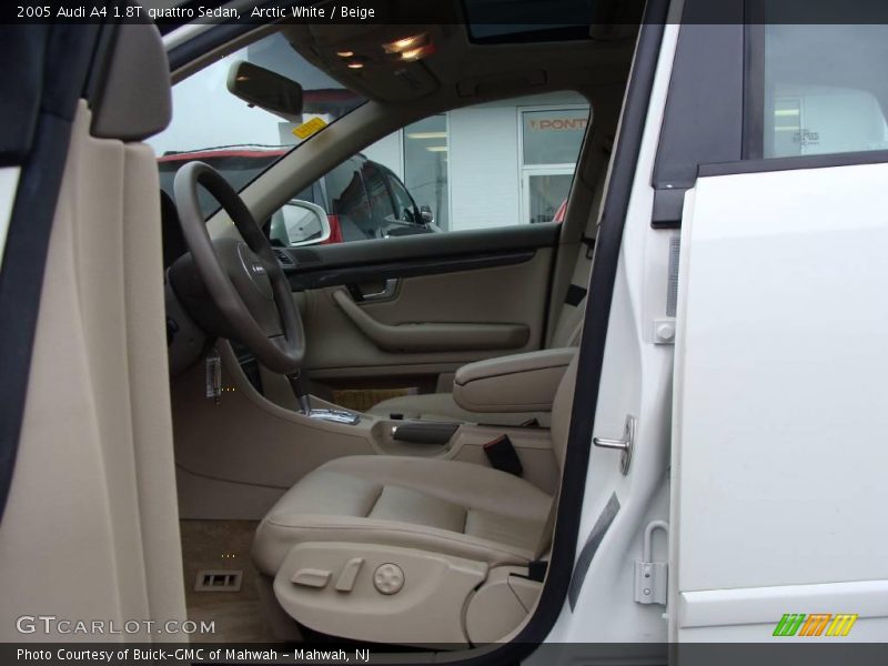 Arctic White / Beige 2005 Audi A4 1.8T quattro Sedan