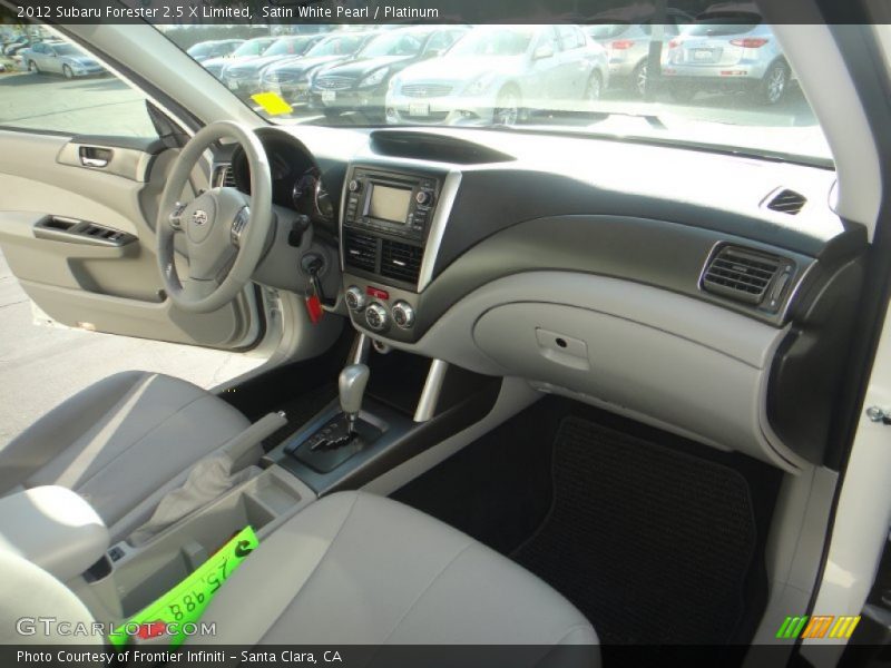 Satin White Pearl / Platinum 2012 Subaru Forester 2.5 X Limited