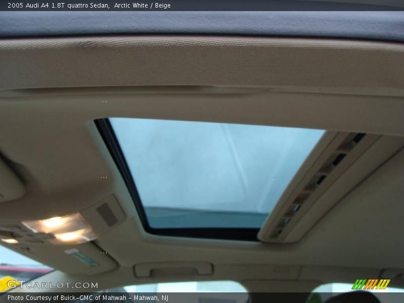 Arctic White / Beige 2005 Audi A4 1.8T quattro Sedan