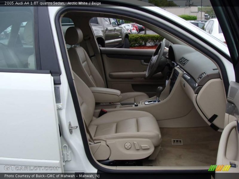 Arctic White / Beige 2005 Audi A4 1.8T quattro Sedan