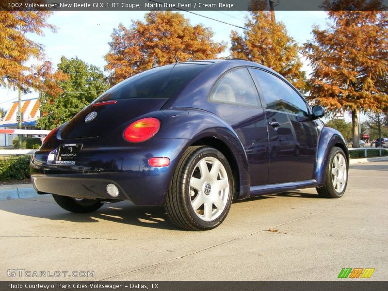 Marlin Blue Pearl / Cream Beige 2002 Volkswagen New Beetle GLX 1.8T Coupe