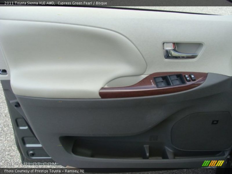 Cypress Green Pearl / Bisque 2011 Toyota Sienna XLE AWD