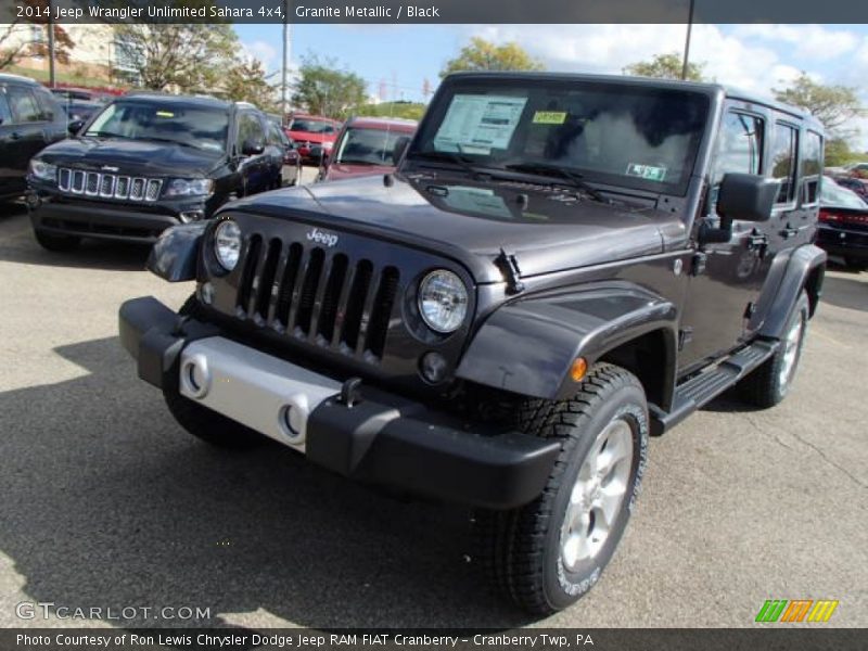 Granite Metallic / Black 2014 Jeep Wrangler Unlimited Sahara 4x4