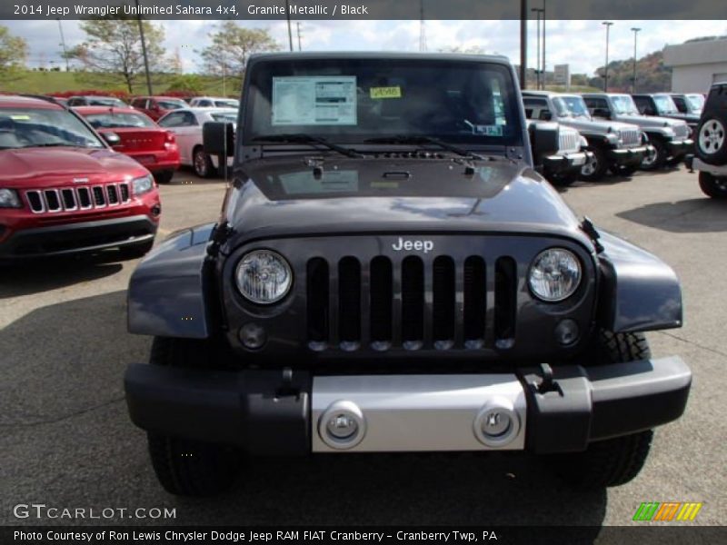 Granite Metallic / Black 2014 Jeep Wrangler Unlimited Sahara 4x4
