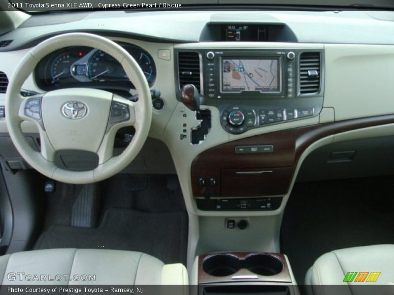 Cypress Green Pearl / Bisque 2011 Toyota Sienna XLE AWD