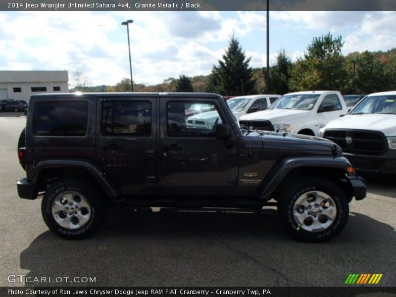 Granite Metallic / Black 2014 Jeep Wrangler Unlimited Sahara 4x4