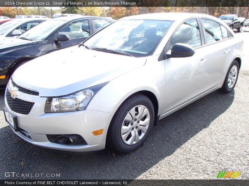 Silver Ice Metallic / Jet Black/Medium Titanium 2014 Chevrolet Cruze LS