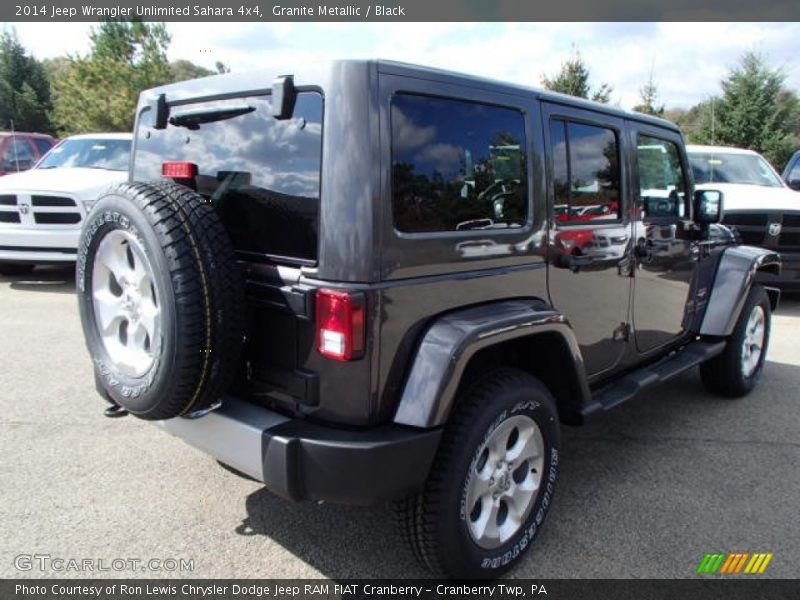 Granite Metallic / Black 2014 Jeep Wrangler Unlimited Sahara 4x4