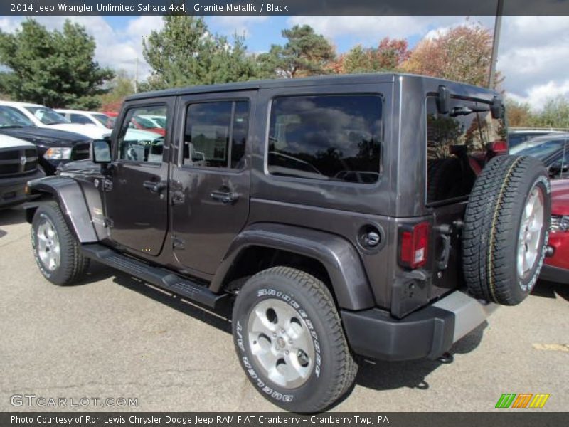 Granite Metallic / Black 2014 Jeep Wrangler Unlimited Sahara 4x4