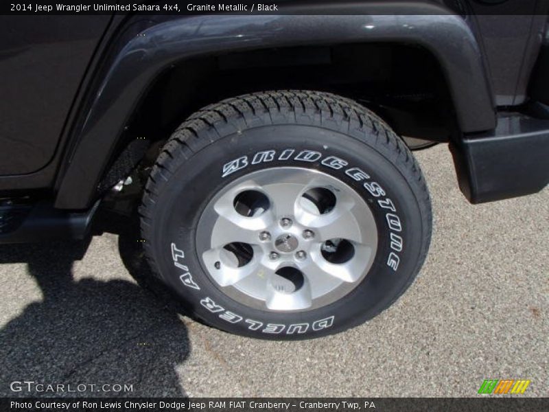 Granite Metallic / Black 2014 Jeep Wrangler Unlimited Sahara 4x4
