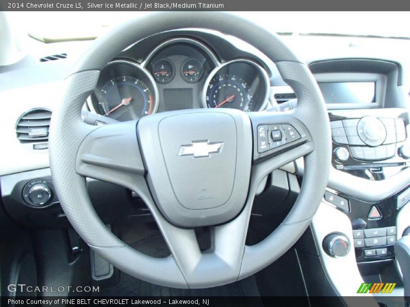 Silver Ice Metallic / Jet Black/Medium Titanium 2014 Chevrolet Cruze LS